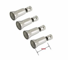 4 CHROME WHEEL TYRE VALVE DUST